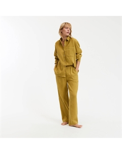 Пижама из хлопчатобумажной газовой ткани зеленый La redoute collections