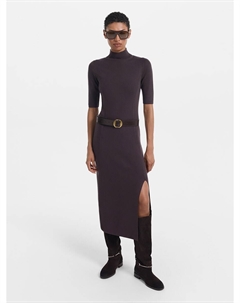 Трикотажное платье миди с разрезом Love republic