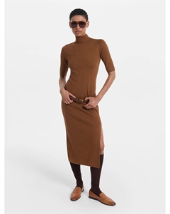 Трикотажное платье миди с разрезом Love republic