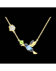 Колье из желтого золота с миксом камней Sokolov