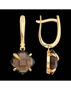 Серьги из золота с раухтопазами Sokolov