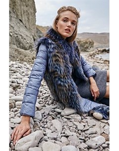 Двухсторонняя шуба из меха чернобурки Virtuale fur collection