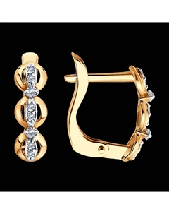Серьги из золота с фианитами Sokolov