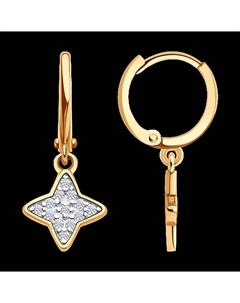 Серьги из золота с фианитами Sokolov