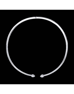 Колье из белого золота с бриллиантами выращенными Sokolov