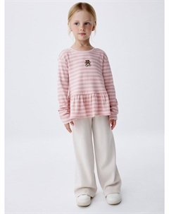 Широкие брюки в рубчик для девочек Sela