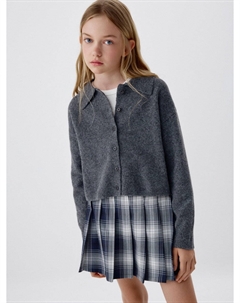 Кардиган с воротником для девочек Sela