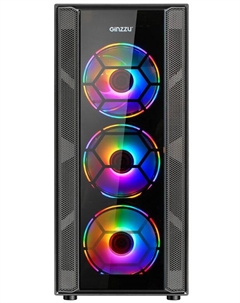 Корпус ATX CL270 без БП, боковая панель из закалённого стекла, 2*USB 2.0, USB 3.0 Ginzzu