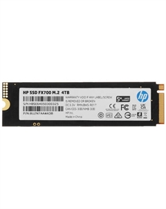 Накопитель SSD M.2 2280 FX700 8U2N7AA#ABB 4TB, 7200/6200MB/s, 820K/1M IOPS 3D NAND, 1600TBW, MTBF 2M, heatsink Hp