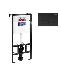 Инсталляция Sava Fix Slim SET40006481 для унитаза с клавишей смыва цвет Черный матовый Bettoserb