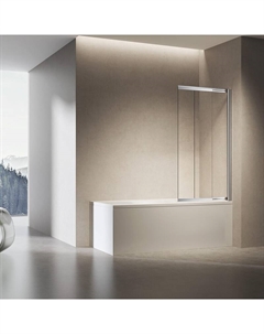 Шторка на ванну VSB-6E 90 VSB-6E900CL-R профиль Хром стекло прозрачное Vincea