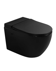 Унитаз Bequem AC1108PMB подвесной цвет Черный матовый с сиденьем Микролифт Abber