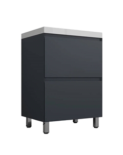 Тумба под раковину Манхэттен 60 ЛС-00002378 цвет Графит Style line