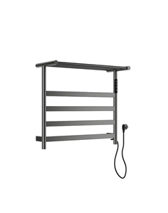 Электрический полотенцесушитель Essen 57,5х50,9 R WW-A402-GM с полкой цвет Темный графит Wonzon & woghand