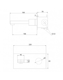 Смеситель для раковины Rund AF8712SP цвет Сатин Abber