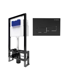 Инсталляция Sava Free Standing SFS40006481 для унитаза с клавишей смыва цвет Черный матовый Bettoserb
