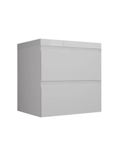 Тумба под раковину Манхэттен 60 ЛС-00002365 подвесная цвет Белый матовый Style line