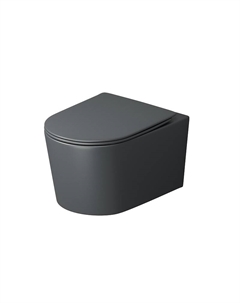 Унитаз Торнадо GR-4499GMSQ подвесной цвет Серый матовый с сиденьем Микролифт Grossman