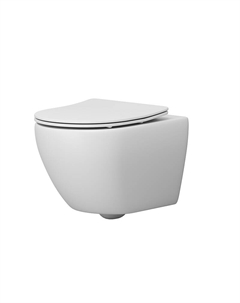 Унитаз Торнадо GR-4457MSQ подвесной цвет Белый матовый с сиденьем Микролифт Grossman