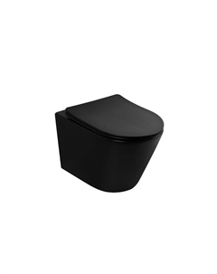 Унитаз Bequem AC1102TMB подвесной цвет Черный матовый с сиденьем Микролифт Abber
