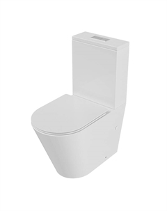 Унитаз компакт Торнадо GR-4458SQ цвет Белый с бачком и сиденьем Микролифт Grossman