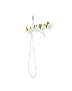 Смеситель для ванны Saona 2324/16YSM с термостатом цвет Белый матовый Timo