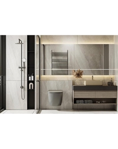 Унитаз Bequem AC1101TMG подвесной цвет Серый матовый с сиденьем Микролифт Abber