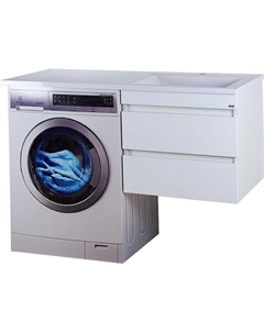 Тумба под раковину Фостер 120 Э-Фос01055-012Я подвесная Белая Misty