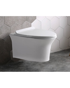 Унитаз CL2100 подвесной цвет Белый с сиденьем Ceramalux