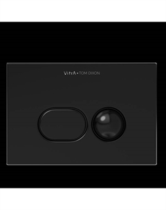 Клавиша смыва Liquid 740-2101 Черная глянцевая Vitra