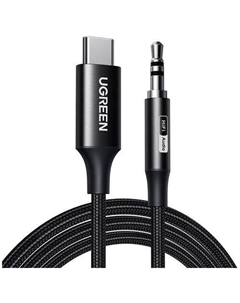 Кабель аудио UGREEN CM450, USB Type-C (m) - Jack 3.5 (m), 2м, черный Ugreen