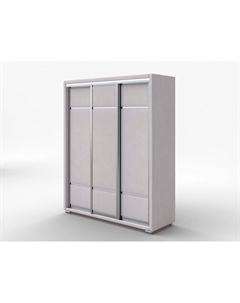 Шкаф Шкаф-купе 3х дв Orma Soft 2 (без зеркал) (Ткань: Микровелюр Laska 01 Белая смородина) 177x60 Орматек