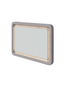 Зеркало Megapolis (ЛДСП Бунратти+ткань Бунратти/Nice Кремовый) 95x65 Орматек