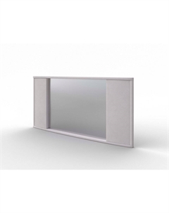 Зеркало настенное Vittoria (Ткань: Микровелюр Laska 01 Белая смородина) 132x8 Орматек