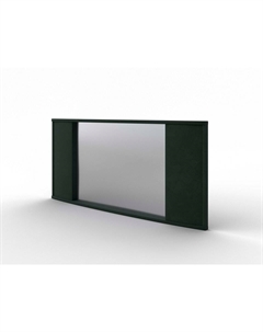 Зеркало настенное Vittoria (Ткань: Микровелюр Laska 19 Папоротник) 132x8 Орматек