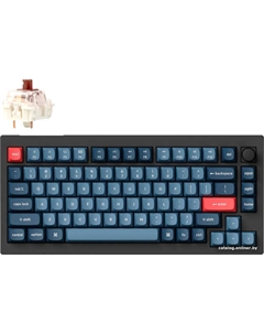 Клавиатура проводная/беспроводная V1 Max, механическая, Brown Switch, подсветка, Bluetooth/Радиоканал/USB, черный (V1M-D3) Английская раскладка!!! Keychron