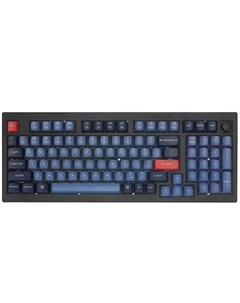 Клавиатура проводная/беспроводная V5 Max, механическая, Gateron Jupiter Banana, подсветка, Bluetooth/Радиоканал/USB, черный (V5M-D4) Keychron