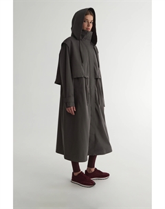 Тренч с сумкой-чехлом серого цвета 2mood