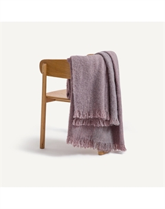 Однотонный плед шерсть и полиамид Mantas фиолетовый Am.pm.