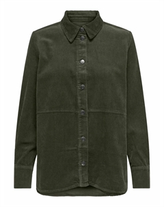 Рубашка из велюра зеленый Jdy