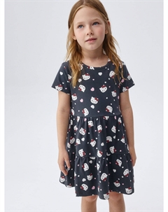 Трикотажное платье с принтом Hello Kitty для девочек Sela