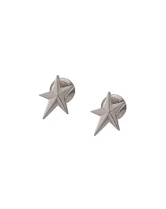 Mugler серьги гвоздики в форме звезд один размер серебристый Mugler