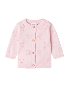 Вязаный кардиган, светло-розовый Name it