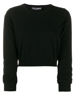 Dolce gabbana пуловер с грудным вырезом 44 черный Dolce&gabbana