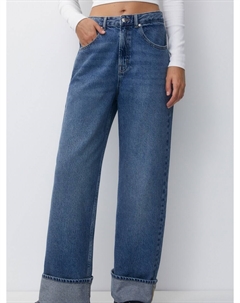 Джинсы свободного кроя, синий деним Pull & bear