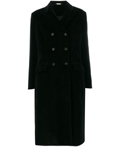 Massimo alba фактурное двубортное пальто m черный Massimo alba