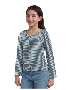 Топ вязаный с ребристыми рукавами-колокольчиками для девушек больших размеров, розовый Levi's®