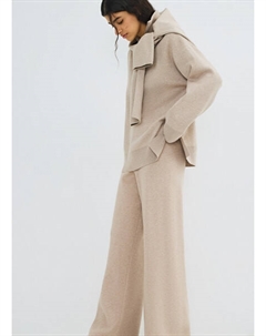 Вязаные широкие брюки, Бежевый Ostin