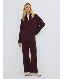 Вязаные широкие брюки, Фиолетовый Ostin