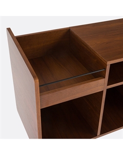 Тумба для винилового проигрывателя и пластинок Ronda желтый La redoute interieurs